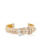 Pacific Leather Strap Beige 12mm