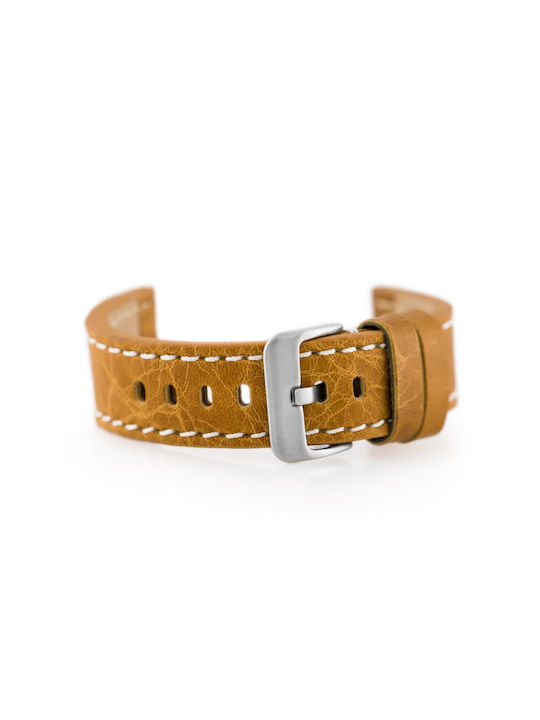 Pacific Leather Strap Brown 24mm