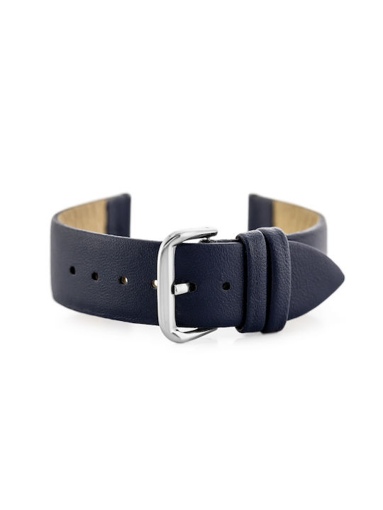 Pacific Leather Strap Navy Blue 18mm