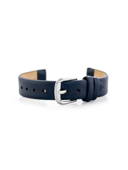 Pacific Leather Strap Navy Blue 12mm