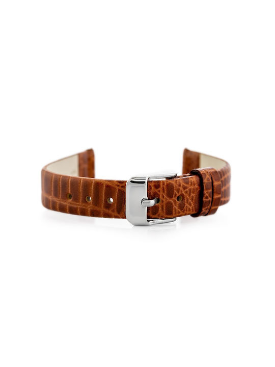 Pacific Leather Strap Brown 14mm