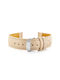 Pacific Leather Strap Beige 22mm