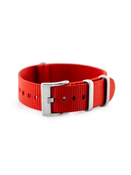 Pacific Fabric Strap Red 22mm