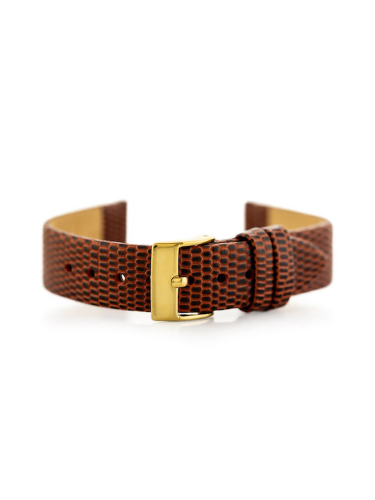 Pacific Leather Strap Brown 12mm