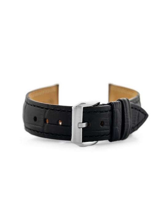 Pacific Leather Strap Black 24mm