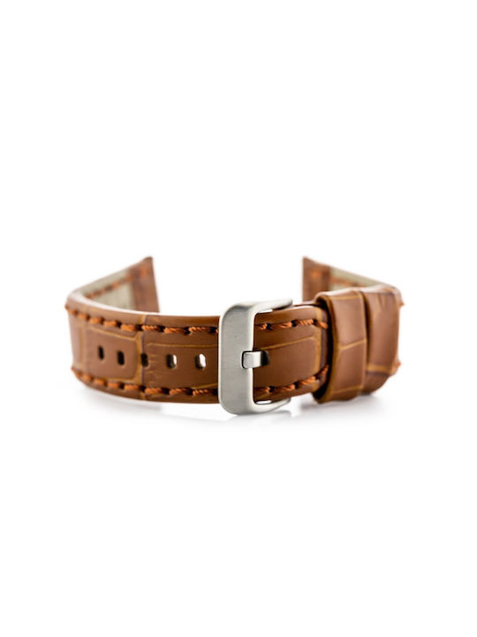 Pacific Leather Strap Brown 20mm