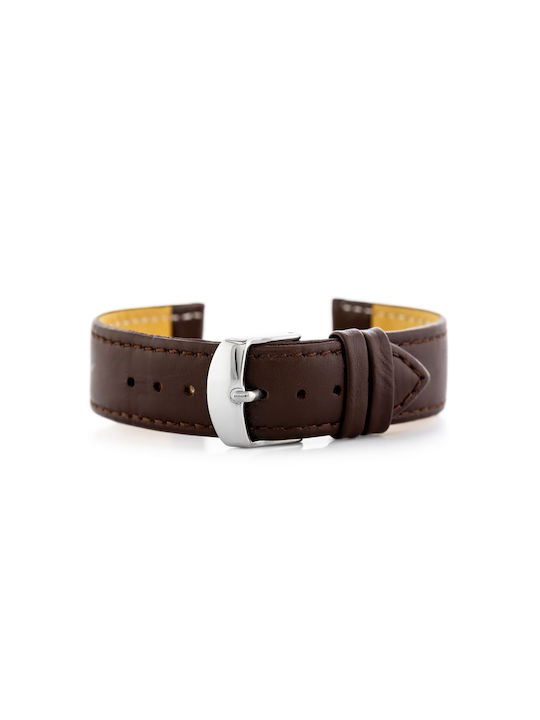 Pacific Leather Strap Brown 18mm