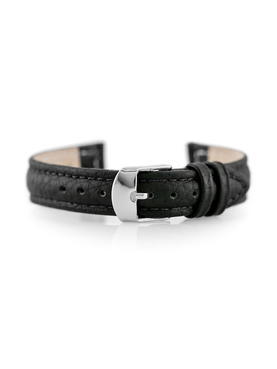 Pacific Leather Strap Black 14mm