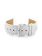 Pacific Leather Strap White 12mm