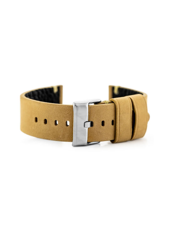 Pacific Leather Strap Beige 20mm