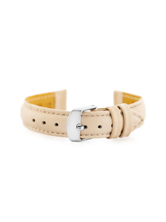 Pacific Leather Strap Beige 16mm