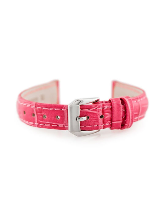 Pacific Leather Strap Pink 14mm