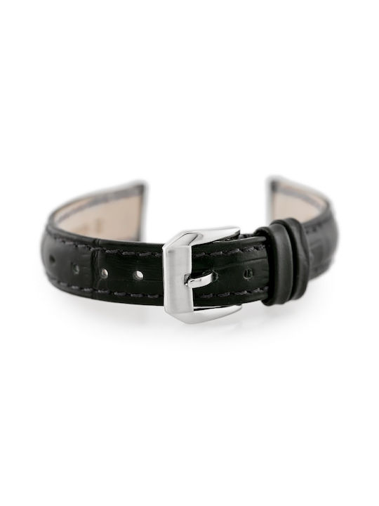 Pacific Leather Strap Black 14mm