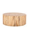 Rundes Zentral Kaffeetisch Cooter aus Massivholz Teak-Natur M100xL100xH40cm