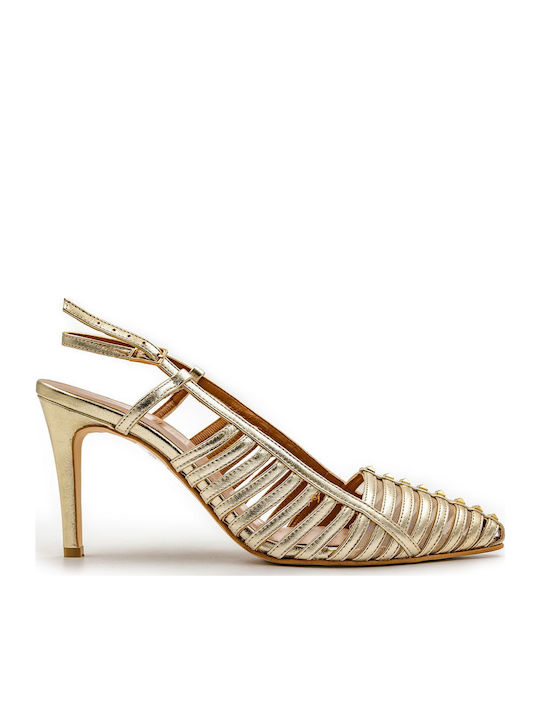 Rolling Steps Shoes Γόβες Χρυσές