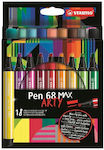 Stabilo Pen 68 Max Arty 18 buc