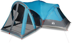 vidaXL Cort Camping Albastră pentru 8 Persoane 490x459x196cm
