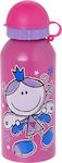 Ecolife Stainless Steel Kids Water Bottle Decor Girls 450ml Pink