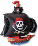 Μπαλόνι Φοιλ Σχήμα Πειρατικό Καράβι Μαύρο 75 Εκ Συσκευασμένο
