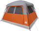 vidaXL Campingzelt Orange für 6 Personen 310x275x200cm