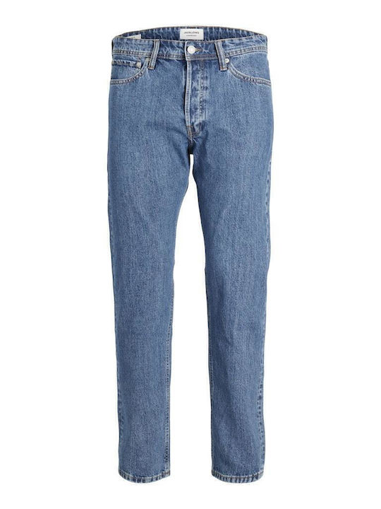 Herren Jeanshose Elastisches mit Entspannter Gerader Anwendung Blau