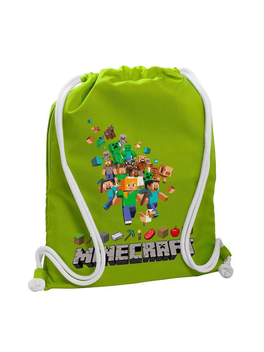 Koupakoupa Minecraft Adventure Τσάντα Πλάτης Γυμναστηρίου Πράσινη