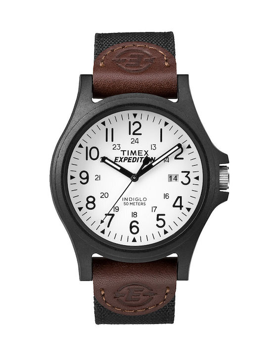 Timex Expedition Ceas Baterie cu Negru Brățară din material textil