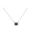 Necklace Rosette from White Gold 18k