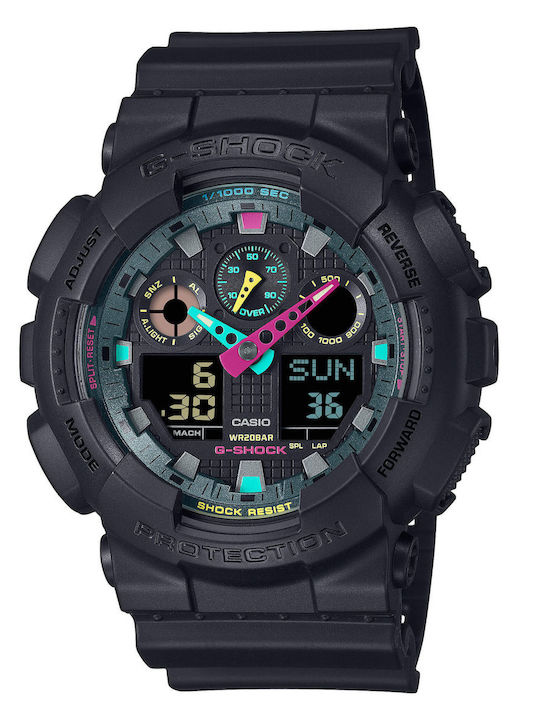 Casio G-shock Digital Men's Watch 51mm Chronograph Battery with Black Rubber Strap