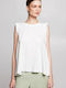 BSB Women's Blouse Sleeveless White