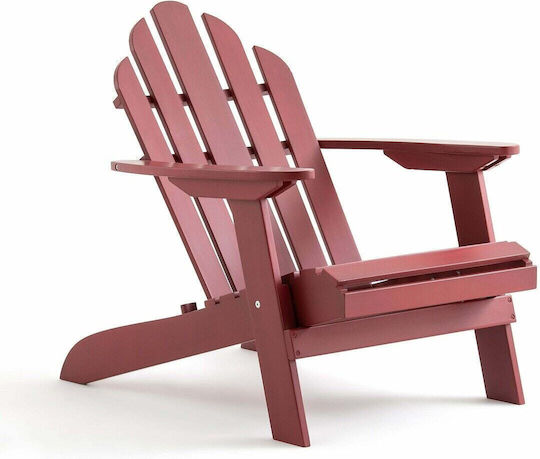Outdoor Armchair Wooden Red 93x68x88cm