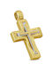 Herren Gold Kreuz 14K