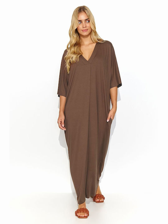 Makadamia Summer Maxi Dress Brown