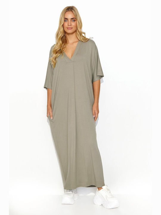 Makadamia Summer Maxi Dress Green