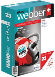Webber Staubsaugerbeutel 5Stück Kompatibel mit Staubsauger Zelmer Webber Staubsaugerbeutel 5Stück Kompatibel mit Staubsauger Zelmer
