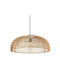 Solar Pendant Light with Warm White Light Beige