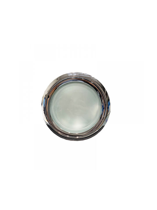 DIL Round Recessed Spot with Socket G24d Chrome 10x10cm. 1pcs