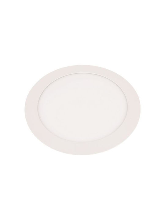 Eurolamp Χωνευτό Σποτ με Ενσωματωμένο LED και Φυσικό Λευκό Φως σε Λευκό χρώμα 75x75cm