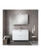 Mabo Rectangular Bathroom Mirror from MDF 80x70cm White