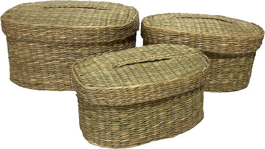 InTheBox Σετ Διακοσμητικά Κουτιά Ξύλινα 30x20x15cm 3τμχ