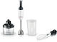 Bosch Serie 4 Handmixer mit Inox-Stab 800W Weiß