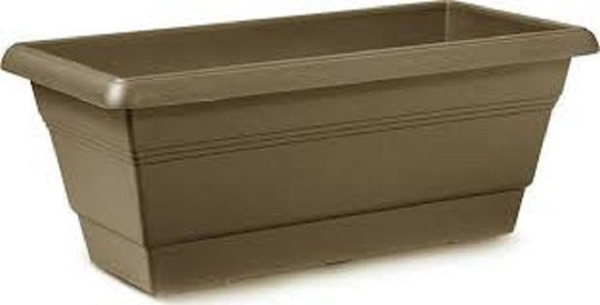 Miltoplast Planter Box Plastic Grey 40x20x14cm.