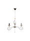 Keskor Chandelier with Crystals 3xE14 Gold 54cm 6697-03