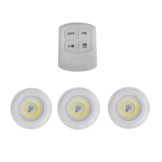 LED Night Light with Battery Powered and Remote Control Lights 1pcs