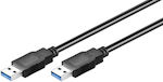 Goobay USB 3.0 Cablu USB-A de sex masculin - USB-A de sex masculin Argint 1m