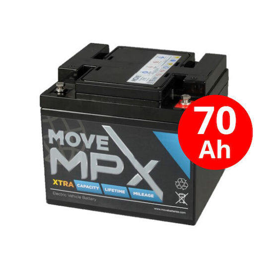 MVS In Motion Μπαταρία Φωτοβολταϊκών AGM 12V 79Ah (AGM-MPX70-12)