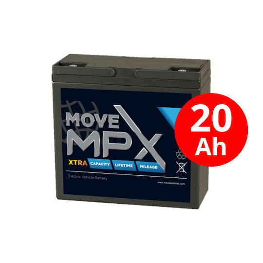 MVS In Motion Photovoltaik-Batterie AGM Versiegelt 12V 26Ah (AGM-MPX20-12)