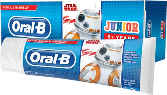 Oral-B Junior Детска Паста за Зъби за 6+ Години с Вкус Мента 75ml