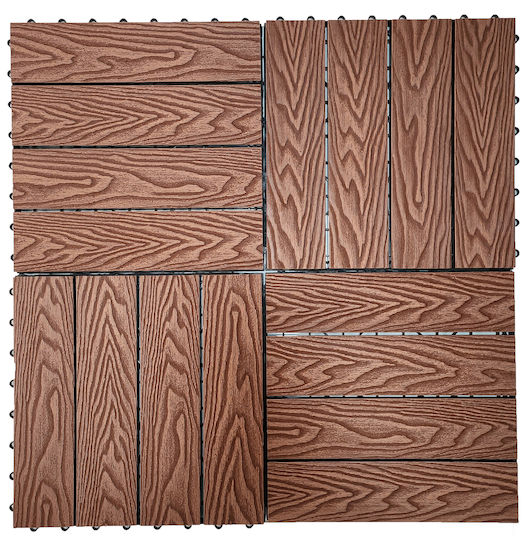 Fun Baby Πλακάκι για Δάπεδο Κήπου από WPC 30x30εκ.