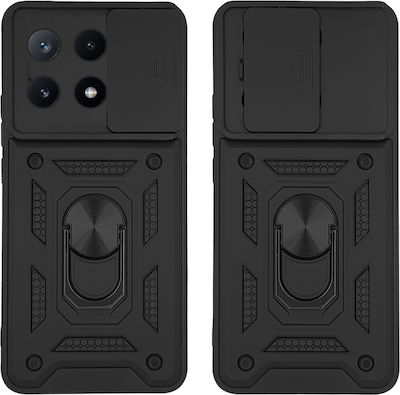 Sonique Back Cover Silicone / Plastic Durable Black (Poco X6 Pro)